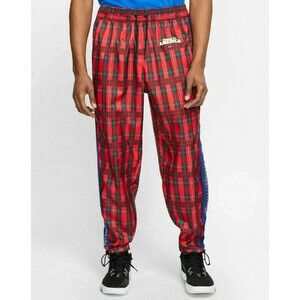 NIKE Giannis Coming to America Plaid Tribute Basketball pants Men's small CW4756